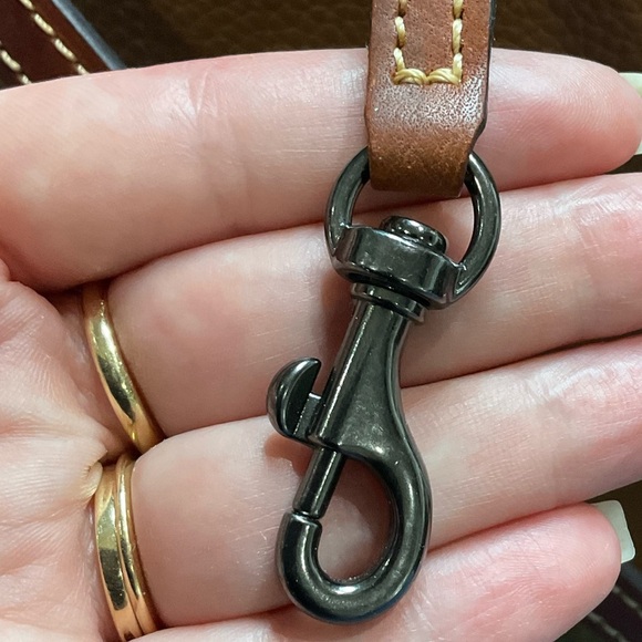 Dooney & Bourke Light Brown Pebbled Leather Crossbody Bag - Picture 9 of 12